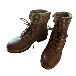 MIA Brown Leather Boots